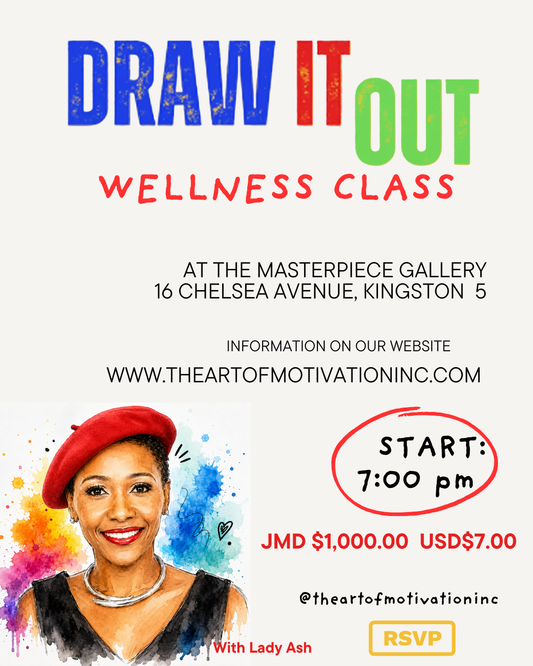 Draw It Out Wellness Class in Jamaica | Creative Wellness Session with Lady Ash