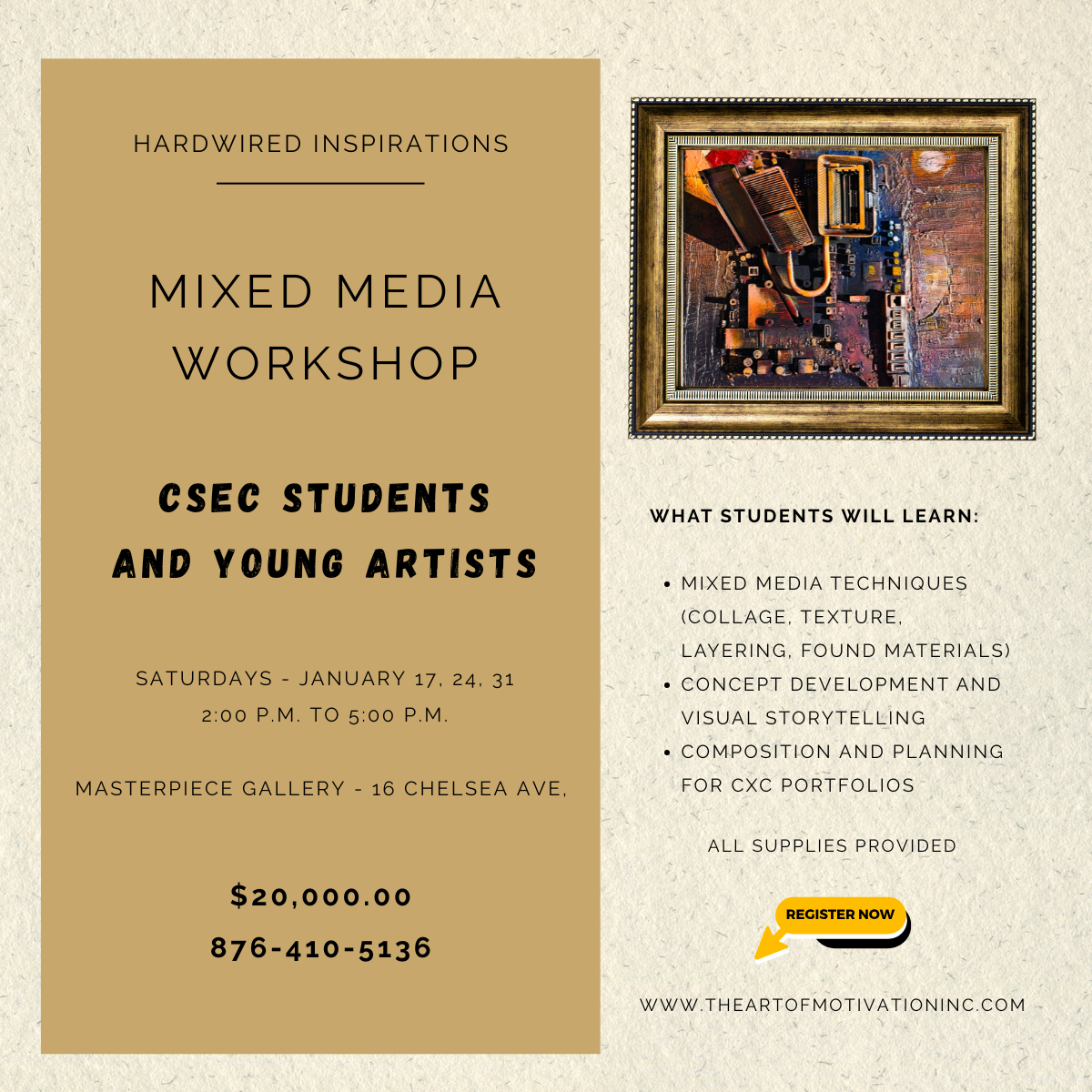 CSEC Mixed Media; Visual Expression Classes